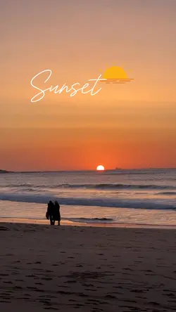 Sunset. 