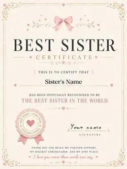 Best Sister Template