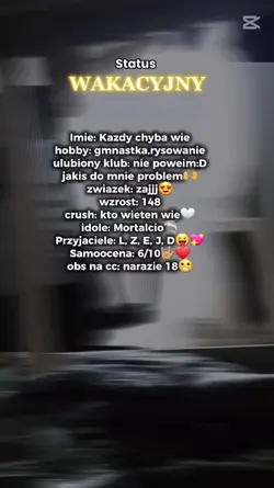 status wakacyjiny