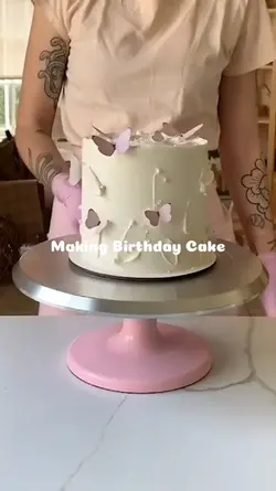 making birthday cake
