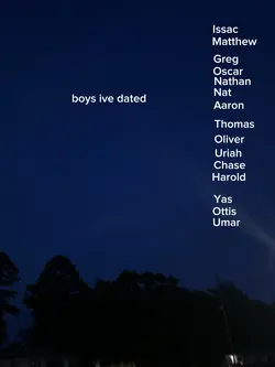 Boys I’ve dated,,