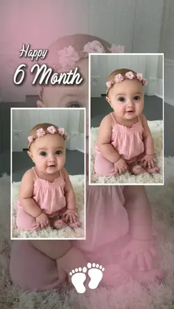 happy 6 month baby