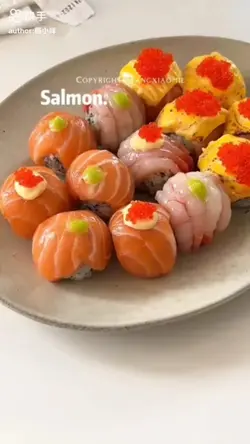 riceball salmon/shri