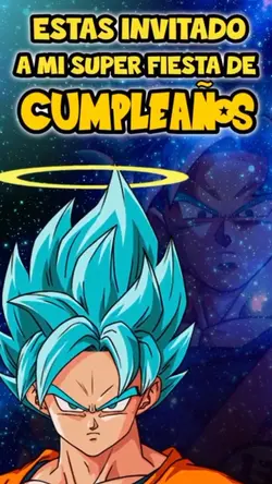 Invitación de goku 