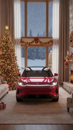 Festive Holiday Drive Montage