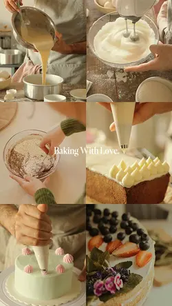 vlog baking cake