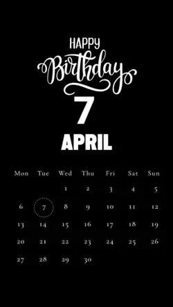HBD 7 APRIL 2026