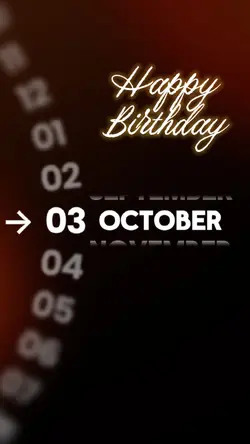 HBD 3 OCTOBER