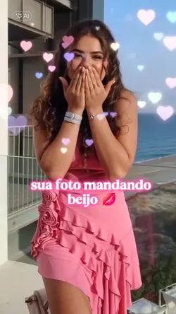 mandando beijo 
