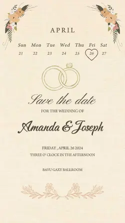 wedding card