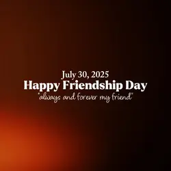 Happy Friendship Day