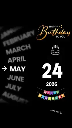 birthday 25 may 2026