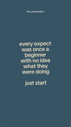 just start