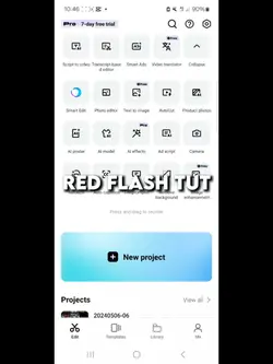 Red flash tut