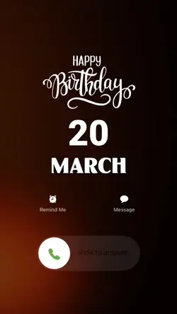 BIRTHDAY 20 MARCH
