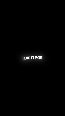 I DID IT FOR LOVE ❤️ 