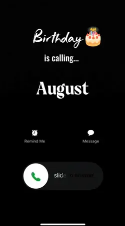 Birthday August