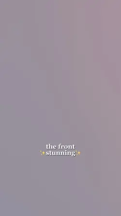 the front? stunning