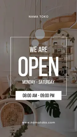 we are open