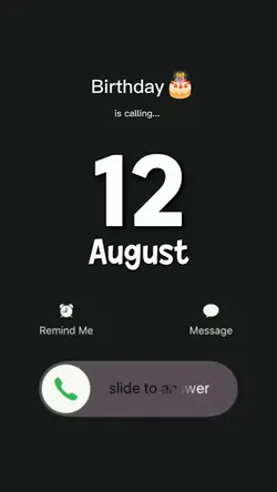 HBD 12 AUGUST 2026