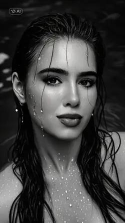 Drops of water face