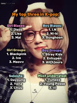 My top 3 in K-pop