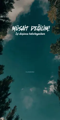 Müsait değilim!