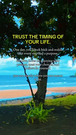 Trust the timing.