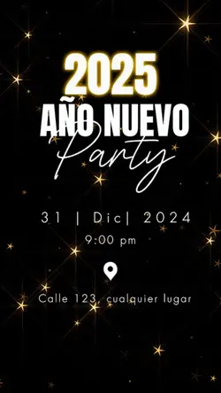 NEW YEAR. Invitación