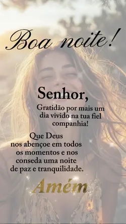 Boa noite gratidão