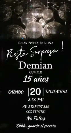 invitacion Sorpresa 