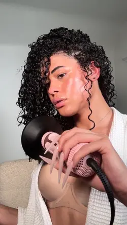Curly hair routine 