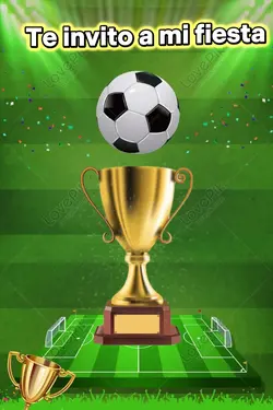 invitación fútbol