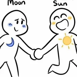 Moon and sun