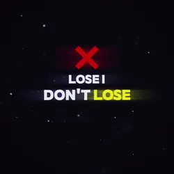 I will not lose 