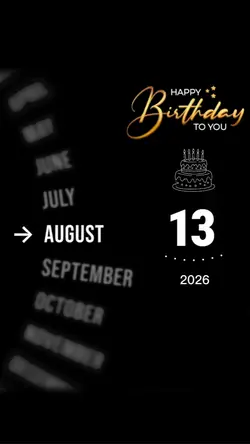 hbd 13 august 2026