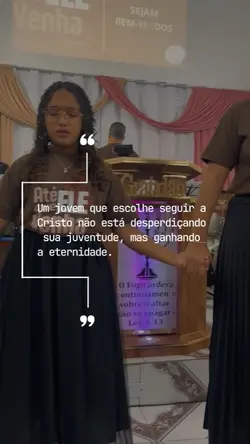 FRASE jovem Cristão