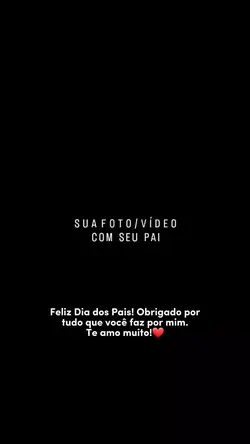 Feliz dia dos pais