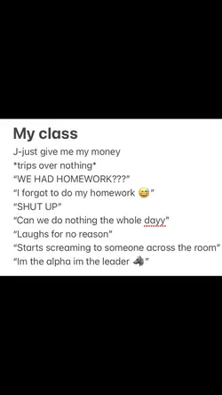My class 😭 