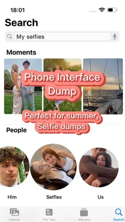 Phone selfie