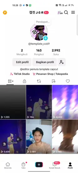 akun tiktok preng