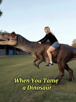 Ride the dino