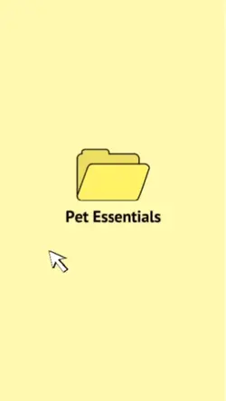 Folder UI Pets Essentials Sale Business Template