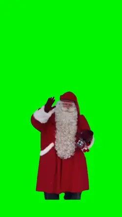 Santa waving hand 