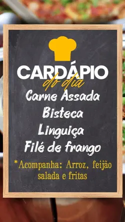 Cardápio 
