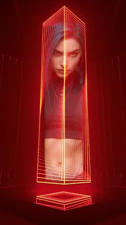 Red hologram 