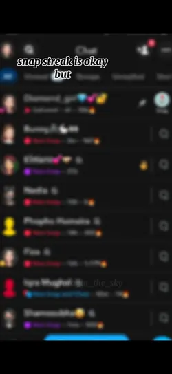 snap/tiktok streak