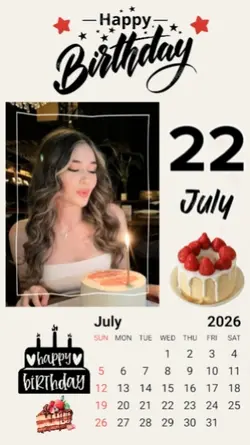 Birthday 22 July 
