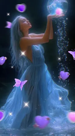 femme boule eau