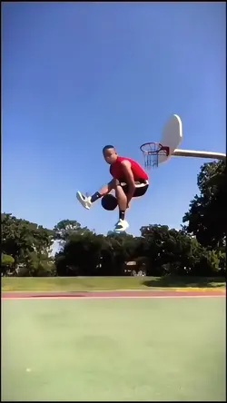 Trick shot 🏀💨 